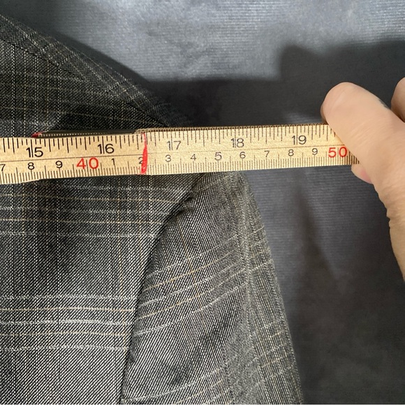 Hugo Boss Tess Beilla The James Check 100% Wool Blazer Jacket Men's Regular 44R - Picture 2 of 14